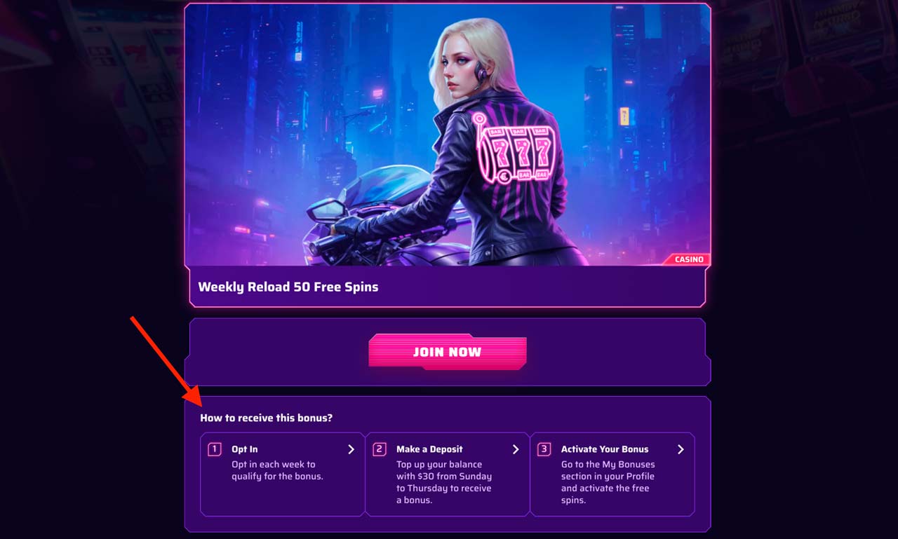 Free Spins at online casino